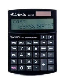 Taschenrechner, Desktop, 12-stellige Anzeige, doppelte „00“, VICTORIA „GVA-7422“